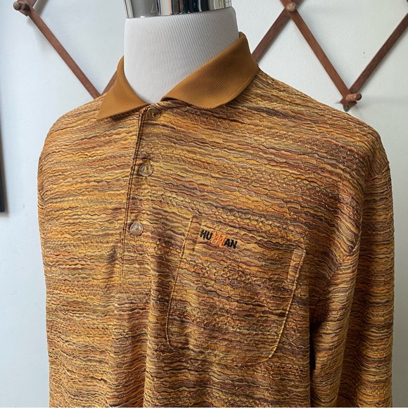 Vintage Textured Woven 90s Polo Sweater - Picture 6 of 13